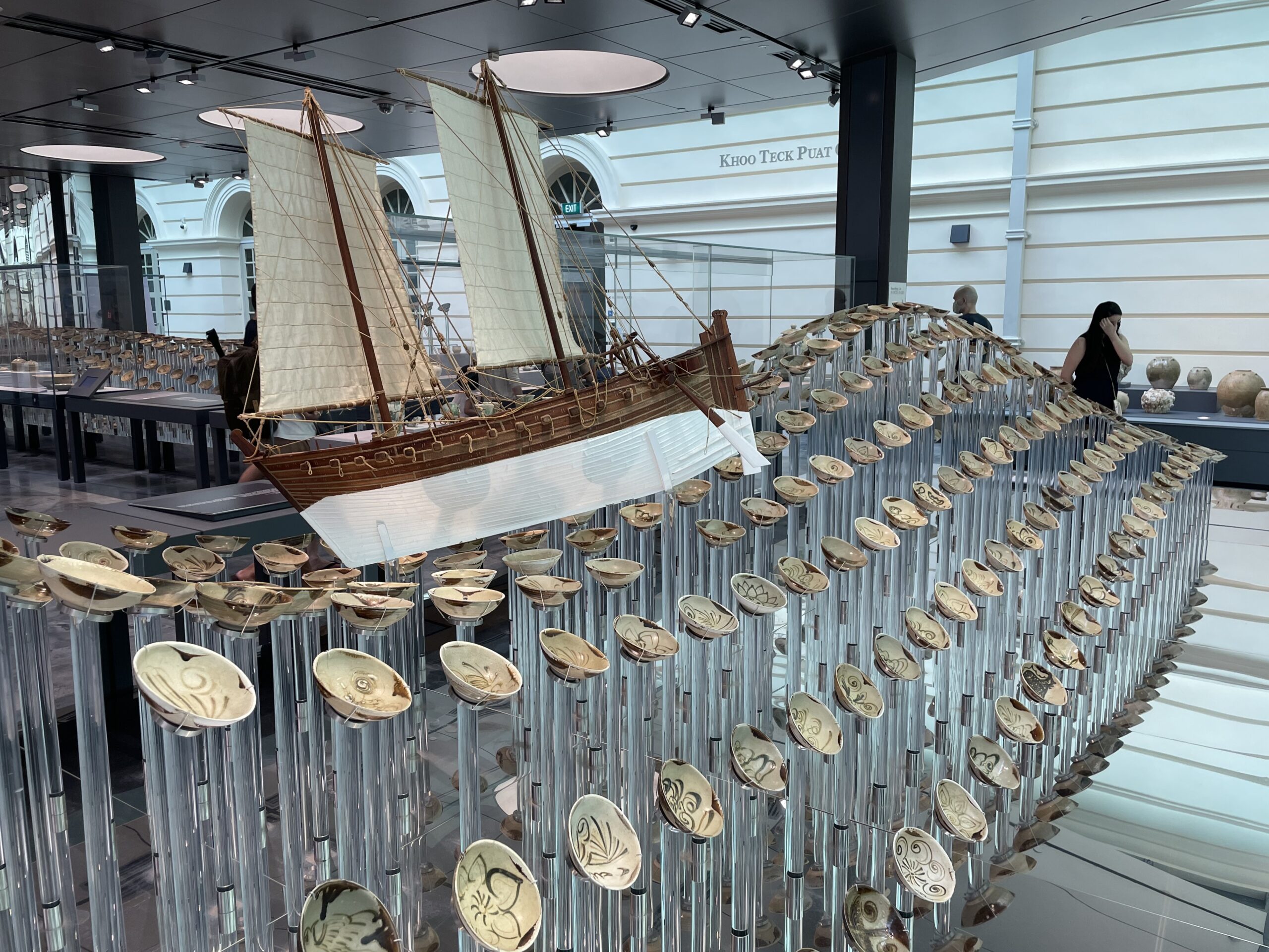 Model ship with its everyday ware cargo